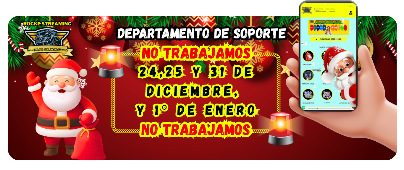 SIN SERVICIO EN NAVIDAD
